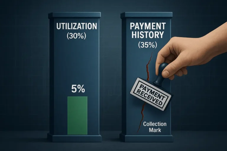 Paying Off Collections Clears Up Your Utilization